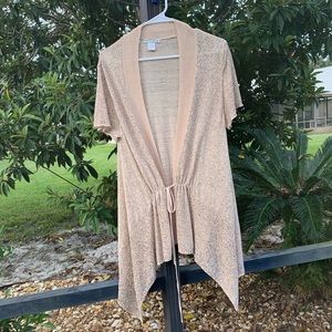 Alberto Makali Linen Asymmetrical Cardigan